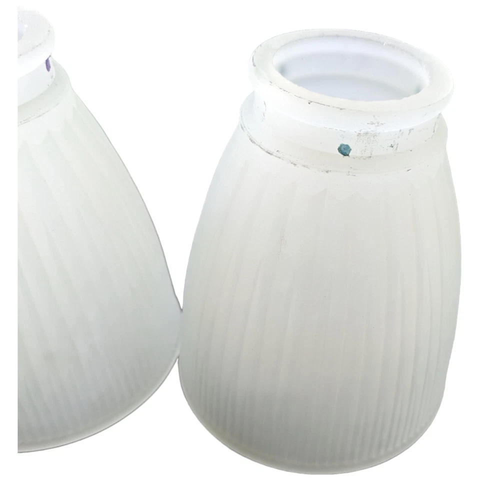 Frosted Glass Shade Ceiling Fan from HUNTER Ribbed Cone Replacement Lamp - Image 2 of 4