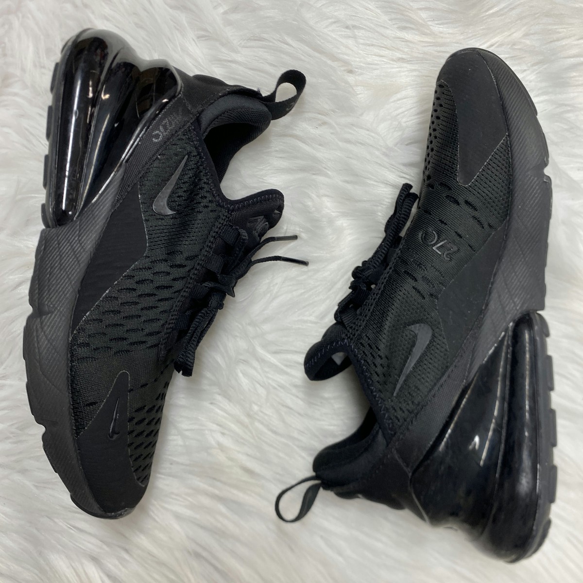Nike Air Max 270 Black Womens Running AH6789-006 VNDS Sz 6.5 | eBay
