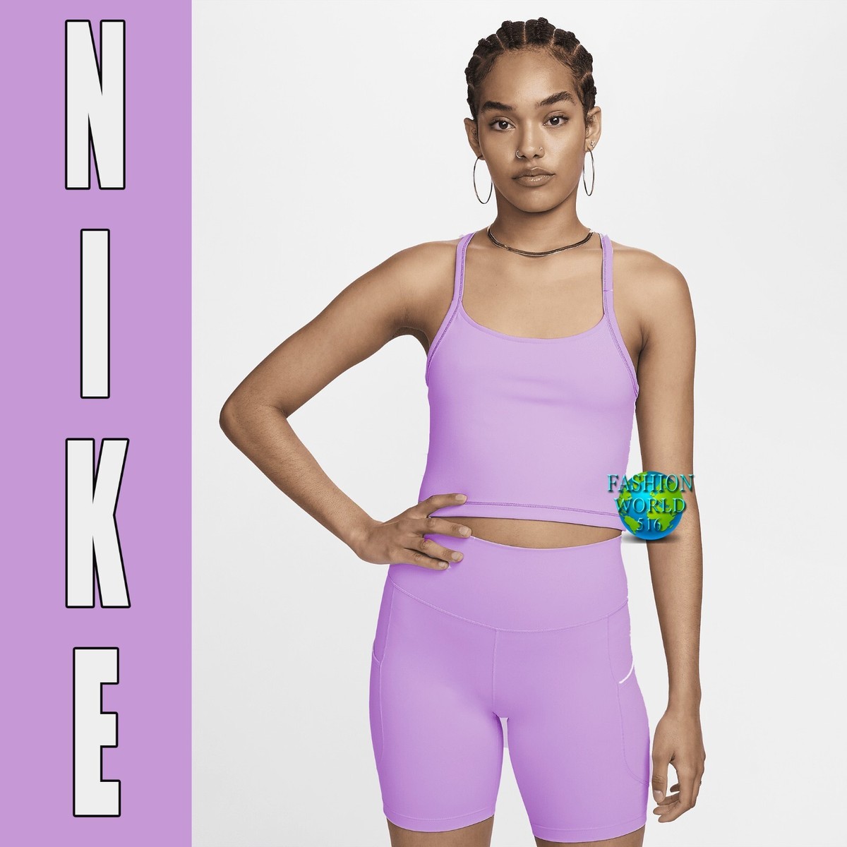 ★★Nike★★ One-Pit Dry Fit Short Sleeve Crop Top W Mink Br Buy Nike One Fitted Women's Dri-FIT Short-Sleeve Cropped Top