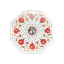 Dekorativ Marmor 12 " Table Top Inlay Arbeit Handmade Craft Für Zuhause Geschenk