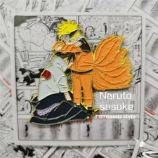 Anime Naruto Uzumaki Naruto Uchiha Sasuke Metal Badge Brooch Pin Button Cosplay