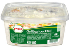Popp Feinkost Geflügel-Cocktailsalat mit Ananas & Mandarinen + Hühnerfleisch 1kg