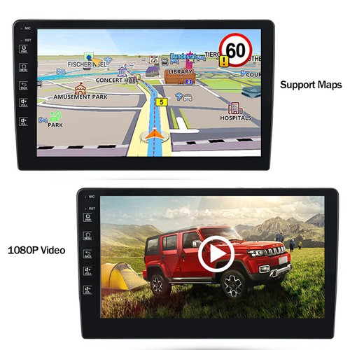 10" Car Radio Stereo Android Auto CarPlay IPS DSP IPS BT GPS ID3 USB Wifi Touch - Foto 7 di 12