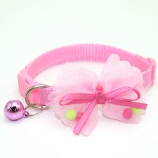 Fashion Adjustable Cat Dog Cute Collar with Bell Bow Tie for Cat Kitten Puppy