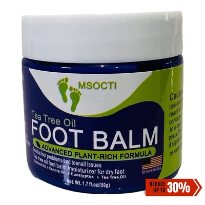 Foot Balm Salve Conditioner Treatment & Plastic Foot Bags Brand New