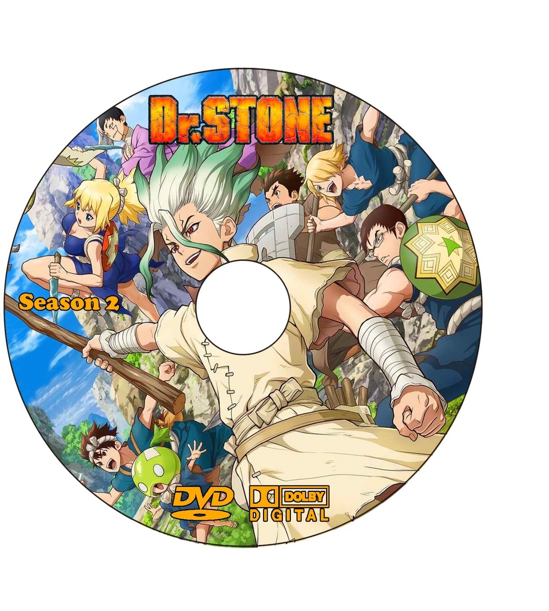 ANIME, Dr. STONE, 1ST ,2ND, 4 DVD, 35 EPISODES, ENG/AUDIO, 1 BOX