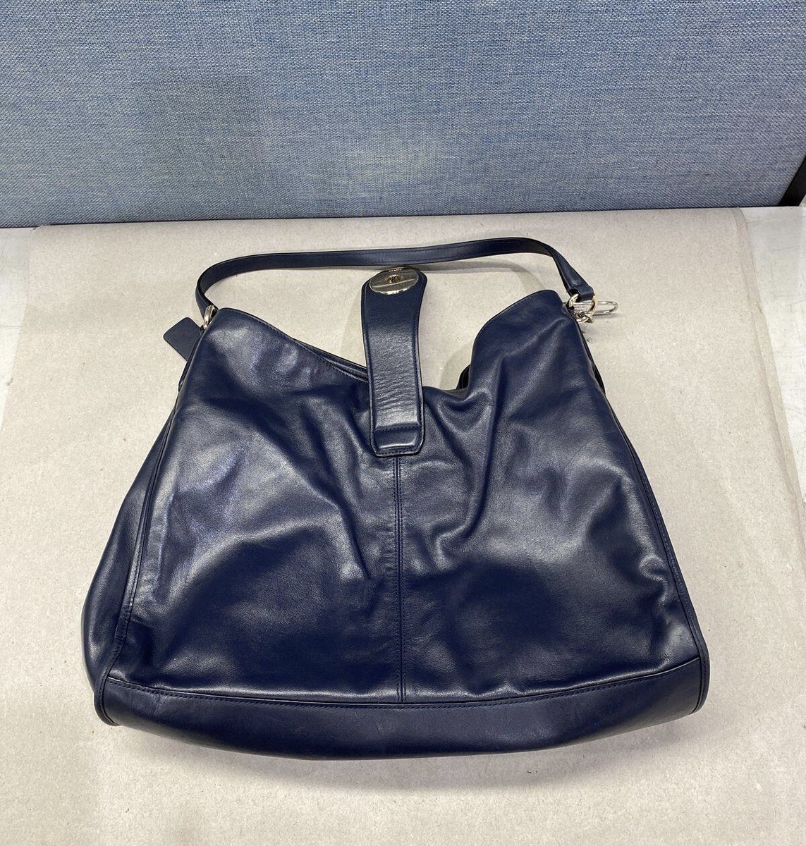 バッグ coach hobo shoulder bag blue leather Coach Blue Leather Hobo Shoulder Bag | eBay