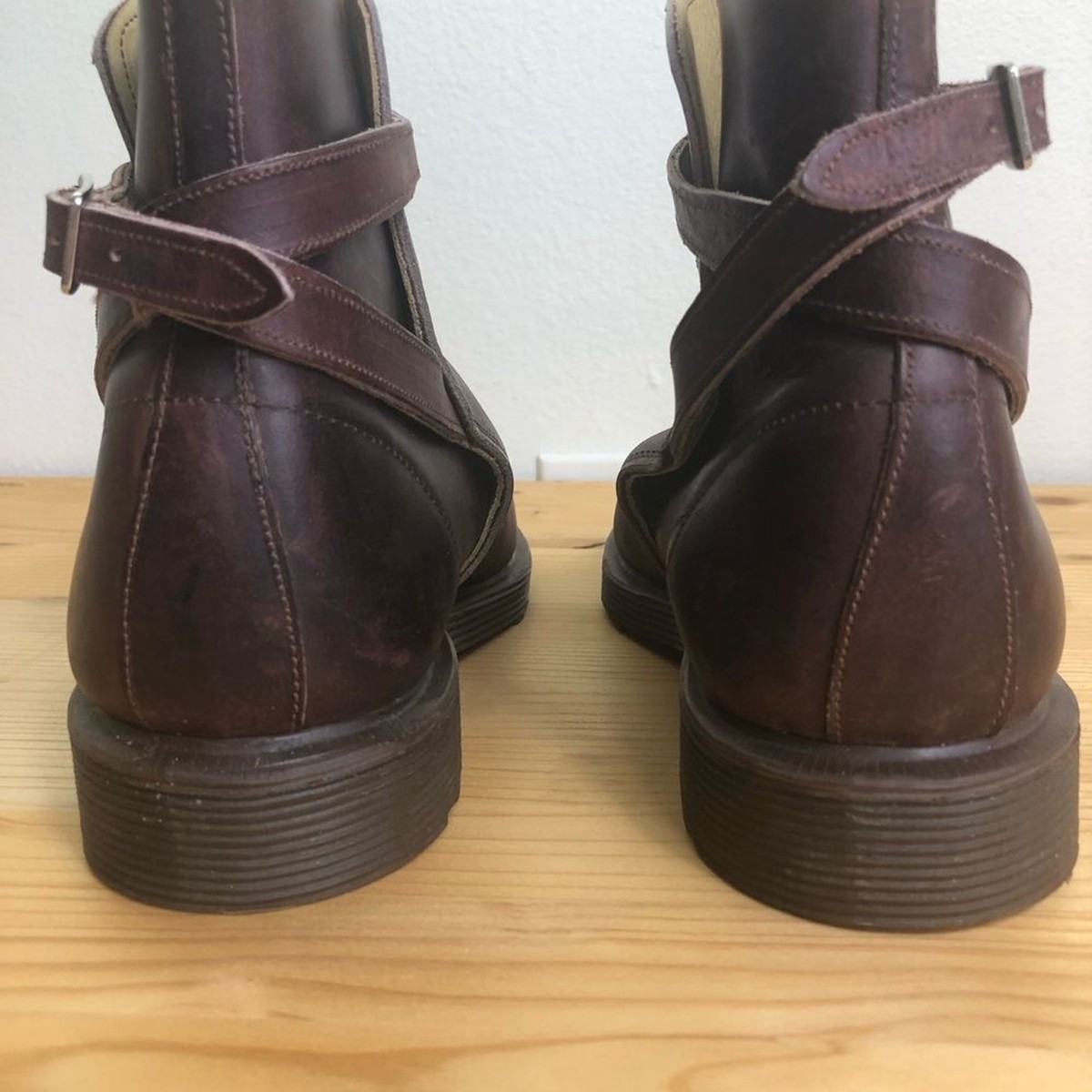 Vintage Dr. Martens Mens Boots Leather UK 10 Brown England  display picture 2