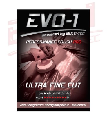 [EUR 51,60/L] 250ml EVO-1 ANTI HOLOGRAMM Politur Feinschleifpaste Ulta Fine Cut