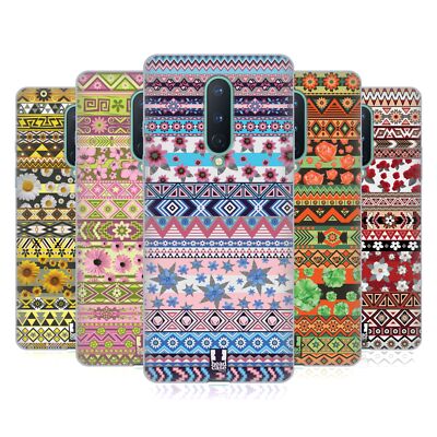 HEAD CASE DESIGNS BLUMENMUSTER AZTEKEN GEL HANDYHÜLLE FÜR GOOGLE ONEPLUS HANDYS