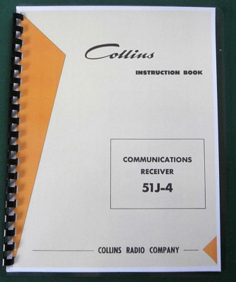 Collins 51J-4 Instruction Manual: W/ 11''X17'' Schematic & Protective Covers!