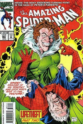 AMAZING SPIDER-MAN #387 F/VF, Direct, Marvel Comics 1994 Stock Image