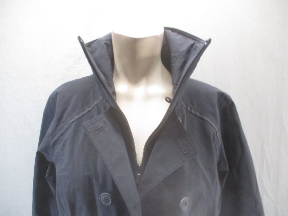 Gabardina Columbia OMNI-HEAT Talla M Mujer Negra Cremallera Completa Botón Aislado 213 Foto 2 de 4