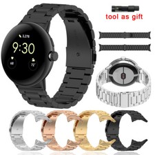 Stainless Steel Metal Watch Band Bracelet Strap Wristband For Google Pixel Watch