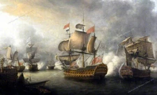 The Close of the Battle of the Saints by Pocock Giclee Art Print Paper or Canvas