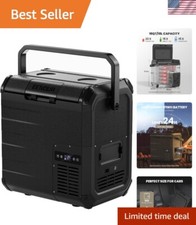 Compact 12V Fridge - Efficient 19Qt Electric Cooler for Camping  Road Trips