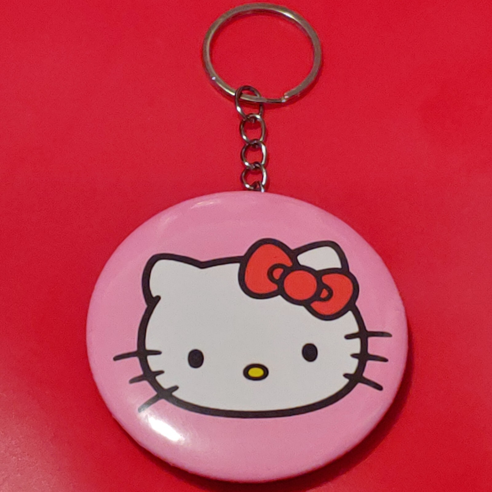 2 1/4 Inch Pink Hello Kitty Bottle Opener Keychain