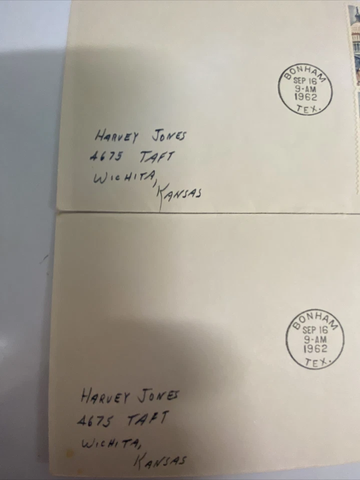 (2) of FDC #1202 Sam Rayburn First Day Cover Bonham, TX Sept 16, 1962 4 Block - Image 3 of 4