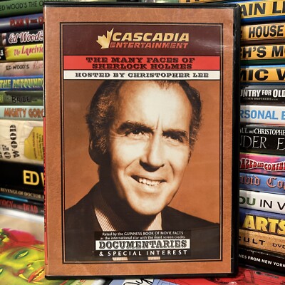 The Many Faces of Sherlock Holmes 1985 DVD Christopher Lee Hosted Documentary!