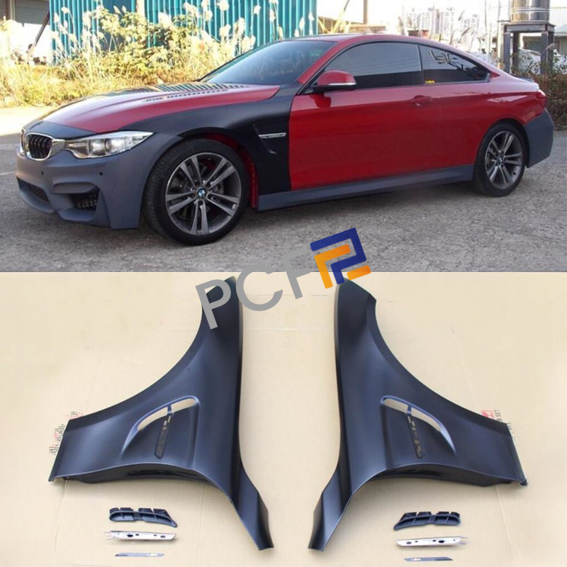 For BMW 4 Series F32 F36 M4 F82 Car Front Wing Fender Panel Gray