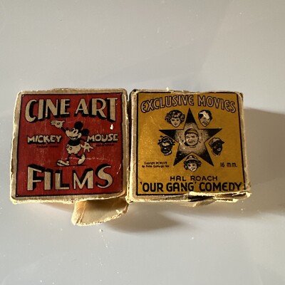 Mickey Mouse Cine Art Film Mickey's Wild Animals 16MM And Hal Roach Our Gang