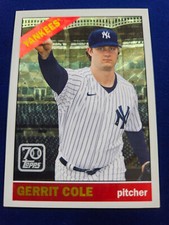 🌟 2021 Topps 70 Years Topps Baseball #70YT-16 Gerrit Cole Gold Superfractor 1/1