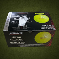 Kirkland 3-Piece Urethane Cover Neon Yellow Golf Balls 24-Count B5