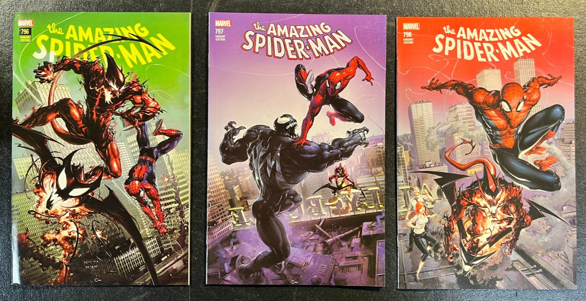 Amazing Spider-Man 796 797 798 Crain Variant Set Carnage Venom