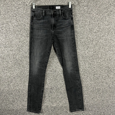 Citizens Of Humanity Size 27 Black Denim Rocket Ankle High Rise Skinny Jeans