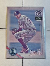 Brad Ziegler 2018 Topps Gypsy Queen Missing Black Plate SP Parallel #228 Marlins