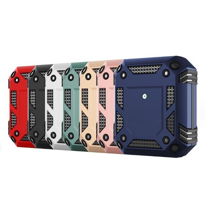 For Apple AirPods 1/2/3 &Pro AirPods Case Heavy Duty Armor Cover + Keychain Clip-image