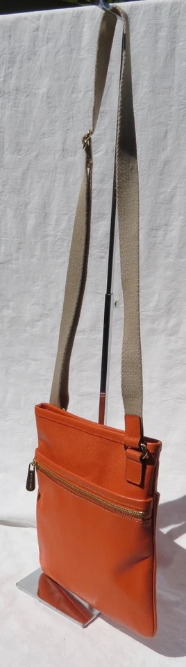 Bolso Bandolera Plano Cuero Saffiano Naranja Jet Set MICHAEL KORS MK Pequeño Foto 2 de 4