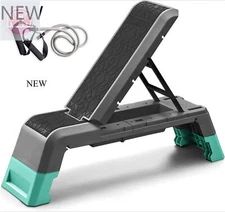 leikefitness Multifunctional Aerobic Deck with Cord Workout Platform Adjustable.