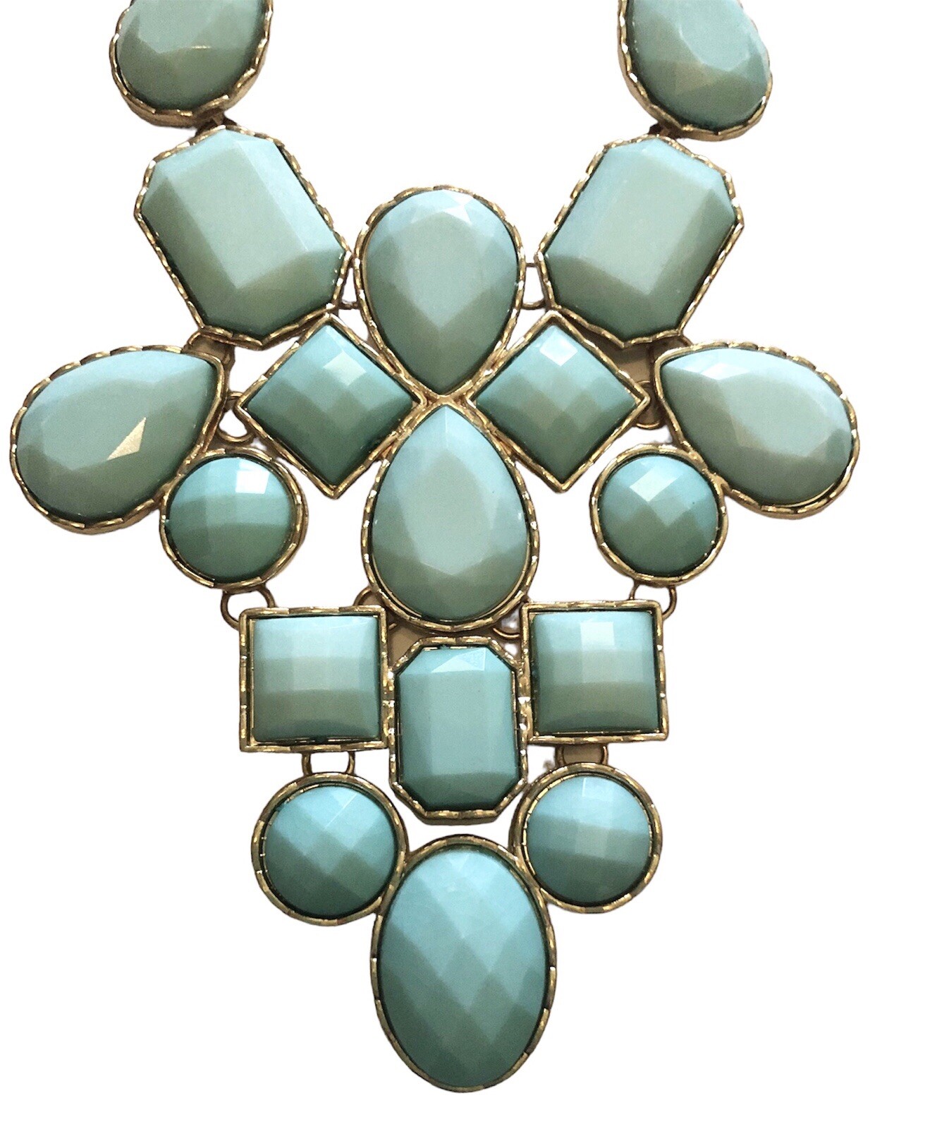 Stunning Teal Statement Necklace – Bold Fashion J… - image 1