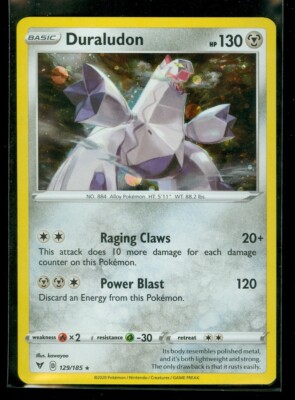 Pokemon DURALUDON 129/185 Vivid Voltage - RARE COSMOS HOLO PROMO