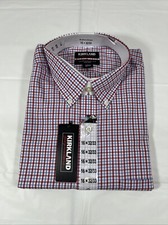 Kirkland Signature Traditional Fit Dress Shirt, Red, Men  s Medium 16 32/33 NEW