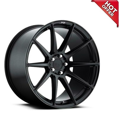 4ea 21'' Niche Wheels M147 Essen Matte Black Rims(S41)