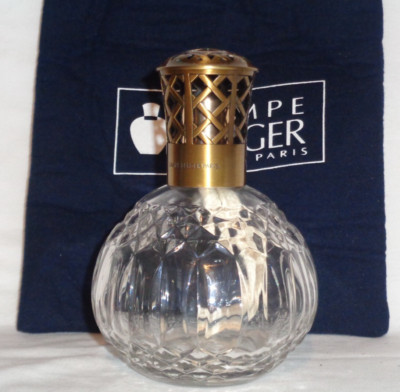 Lampe Berger Paris - Tradition Fragrance Lamp - Clear Glass Round Criss-Cross