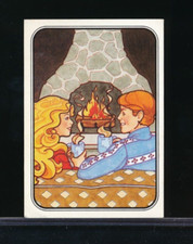 1983 Panini BARBIE ALBUM STICKER 73 centered EX or better fireplace coco
