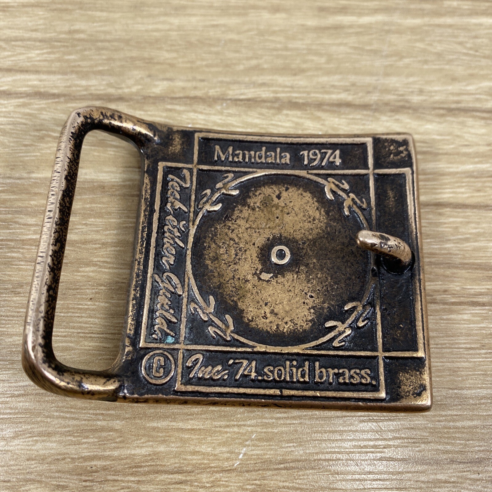 Vintage Tech Ether Guild MANDALA Solid Brass Belt… - image 6