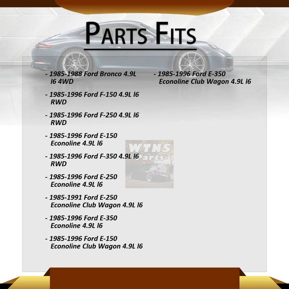 Front Engine Motor Mounts Anchor 2PCS For 1985-1996 Ford E-150 Econoline 4.9L - Image 2 of 4