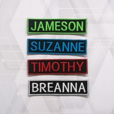 Name Tapes, Military Nametapes, Custom Name Patches, Embroidered Name Tags