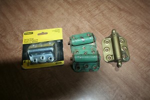 Lot Of 4 2.75" Screen Door Spring Loaded Hinges 3) Used 1) Stanley NOS See Pix!!