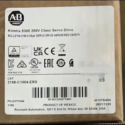 New Allen Bradley 2198-C1004-ERS kinetix 5300 servo drive safety Module US