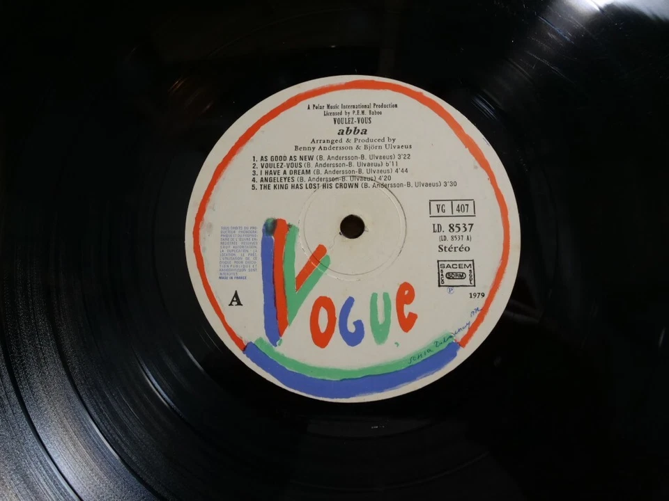ABBA VOULEZ-VOUS LP 33T VINYLE EX COVER EX GATEFOLD ORIGINAL 1979 - Photo 3/4