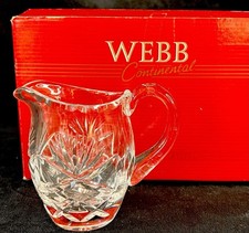 Webb Continental “EVESHAM” Hand-Cut Lead Crystal 4” Small Jug