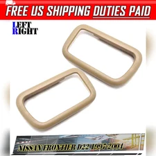 Inner Door Handle Bezel Frame RH LH Beige Fit Nissan Navara D22 1998-2004
