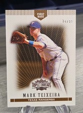 Mark Teixeira 2007 Topps Triple Threads Gold /99 #111 Texas Rangers