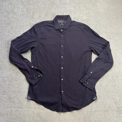 HUGO BOSS Herren Hemd Shirt Gr. L Slim Fit Business Casual Langarm 16710 Rot - Bild 1 von 4