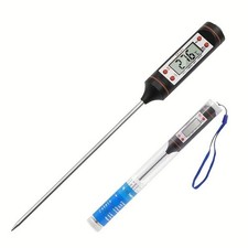 Digital Meat Thermometer with Food Cooking BBQ Probe for Water Milk Oil Oven Tem